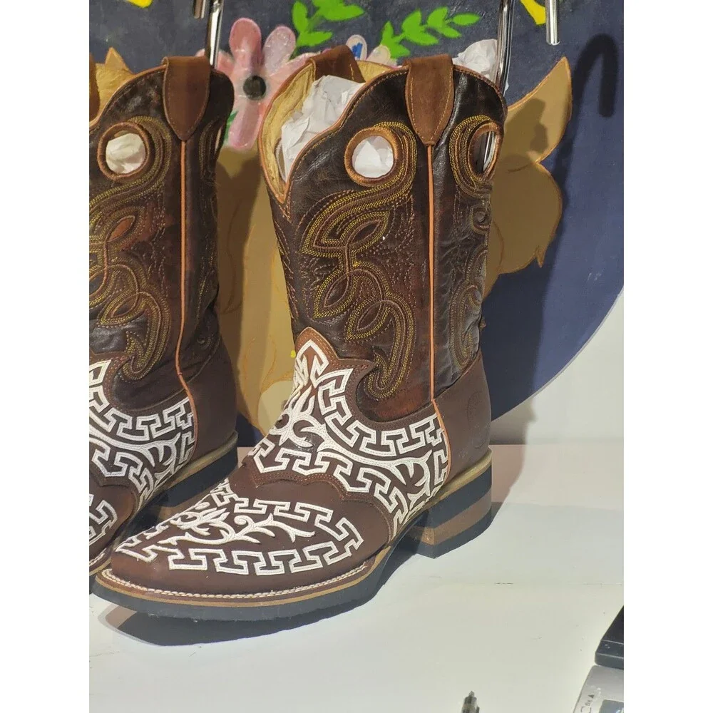 Cowboy BootsEl General Limited Edition Men's Cowboy Boots Brown Leather 10.5